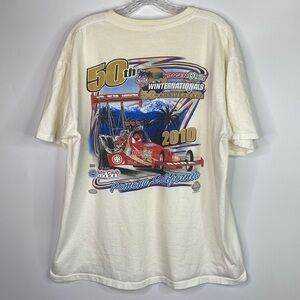 Vintage NHRA 50th Anniversary 2010 Tshirt Size XL